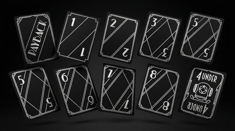 Silver foil on numbers
